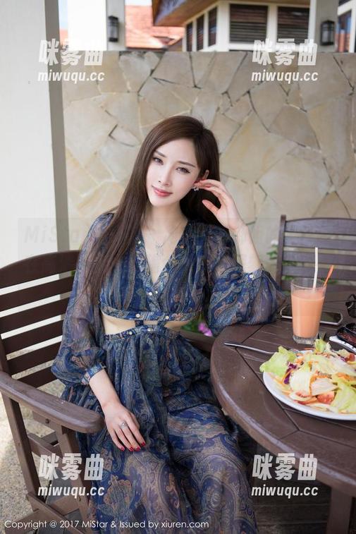 MiStar魅妍社 - 周小然对御姐的诠释，在高清图库中的确令人印象深刻，就像一场华丽的表演。-咪雾曲